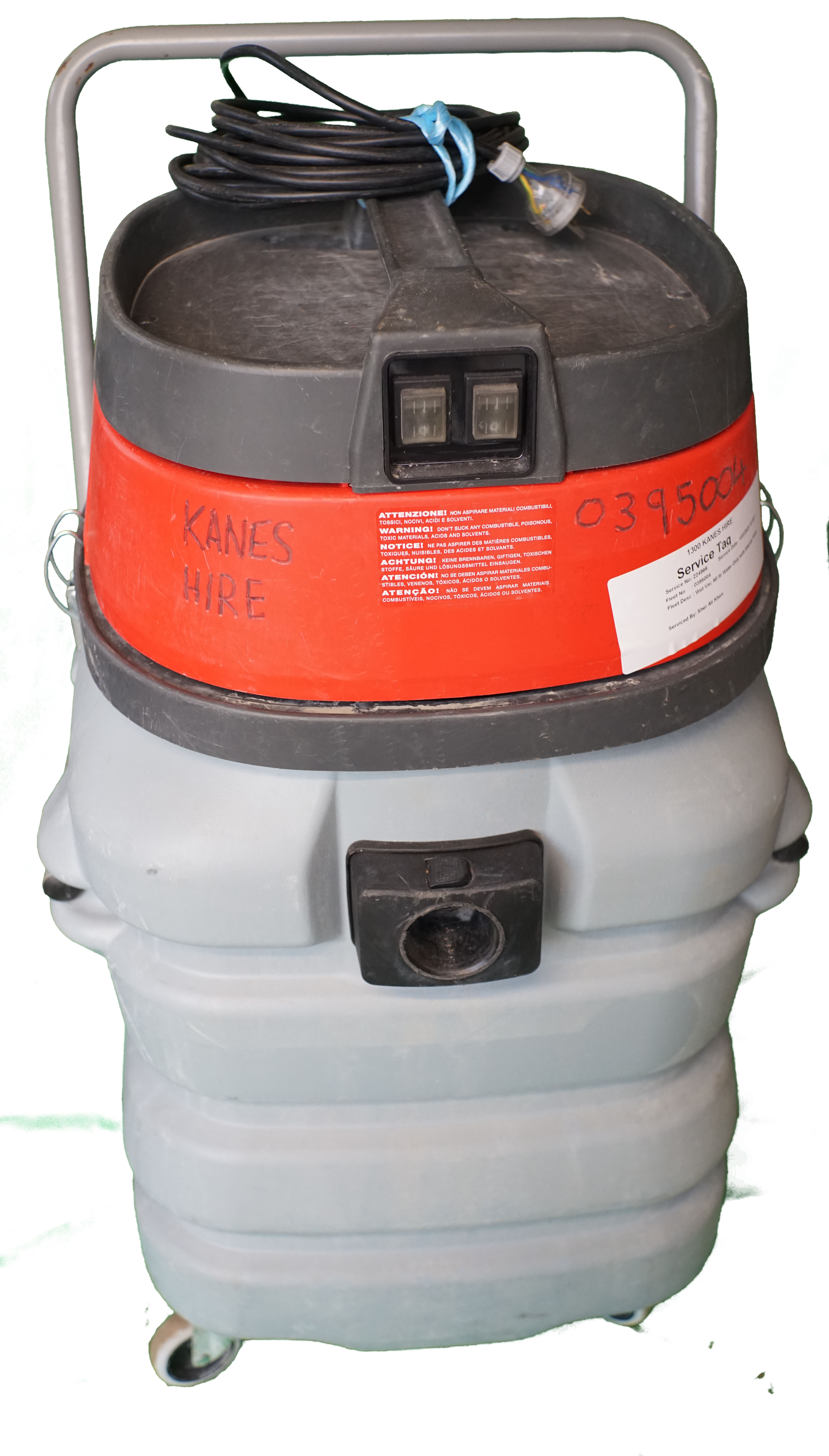 Wet Vac 90 ltr Water Only with Internal Water Pump