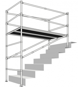 INSTANT SNAPPY STAIR SCAFFOLD Max SHeight 1.5 M