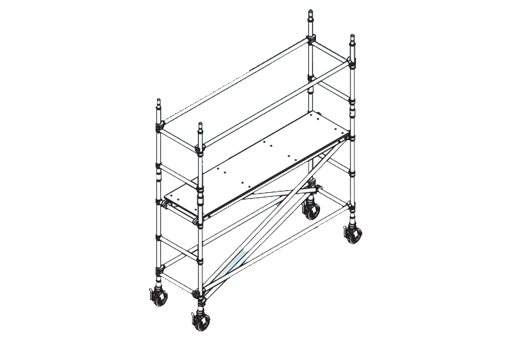 TOWER N 11m WORKING HEIGHT 600mm x 2.4mL INSTANT