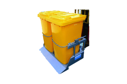 Wheelie Bin Double Otto Forklift Attachment