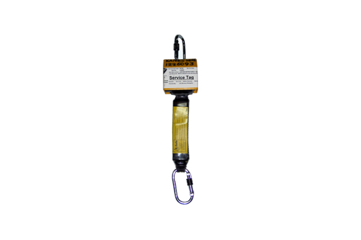 LANYARD RETRACTABLE + S/ABSORBER 2.1m + KARABINER