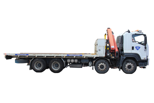 HOIST/TILT TRUCK 12T P/Load Hrly Inc Driver + Toll