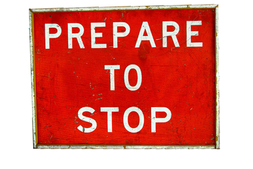 PREPARE TO STOP