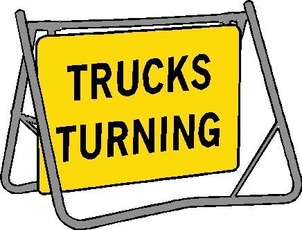 Trucks Turning complete with stand