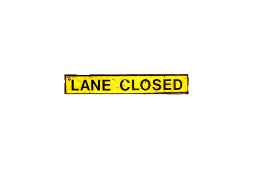 LANE CLOSED