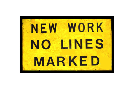 NEW WORK NO LINES MARKED