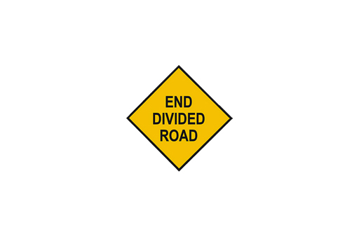 END DIVIDED ROAD