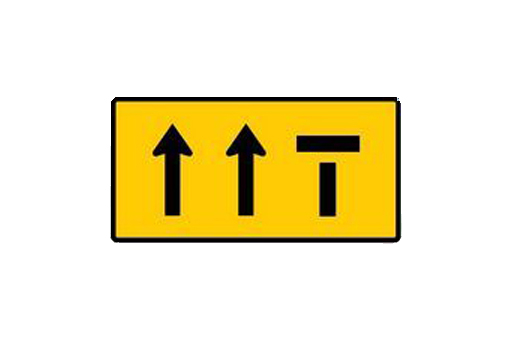LEFT 2 LANES OPEN RIGHT LANE CLOSED