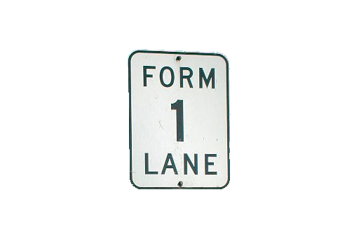 FORM ONE LANE