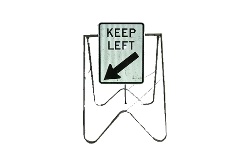 KEEP LEFT