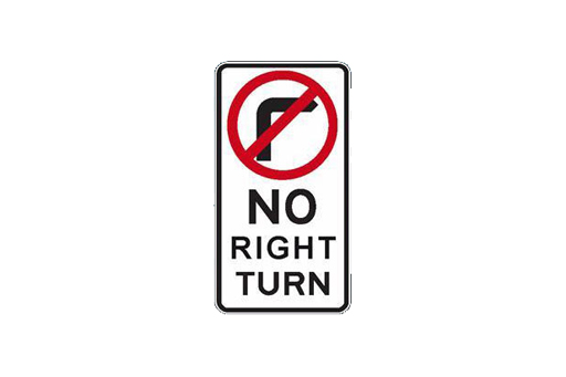 NO RIGHT TURN