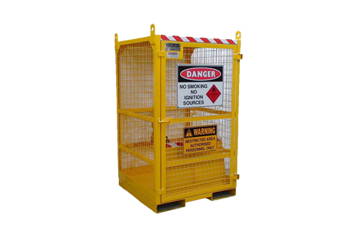 Gas Cage & Ramp swl 1000kg 1060x1800x1060mm 150kg