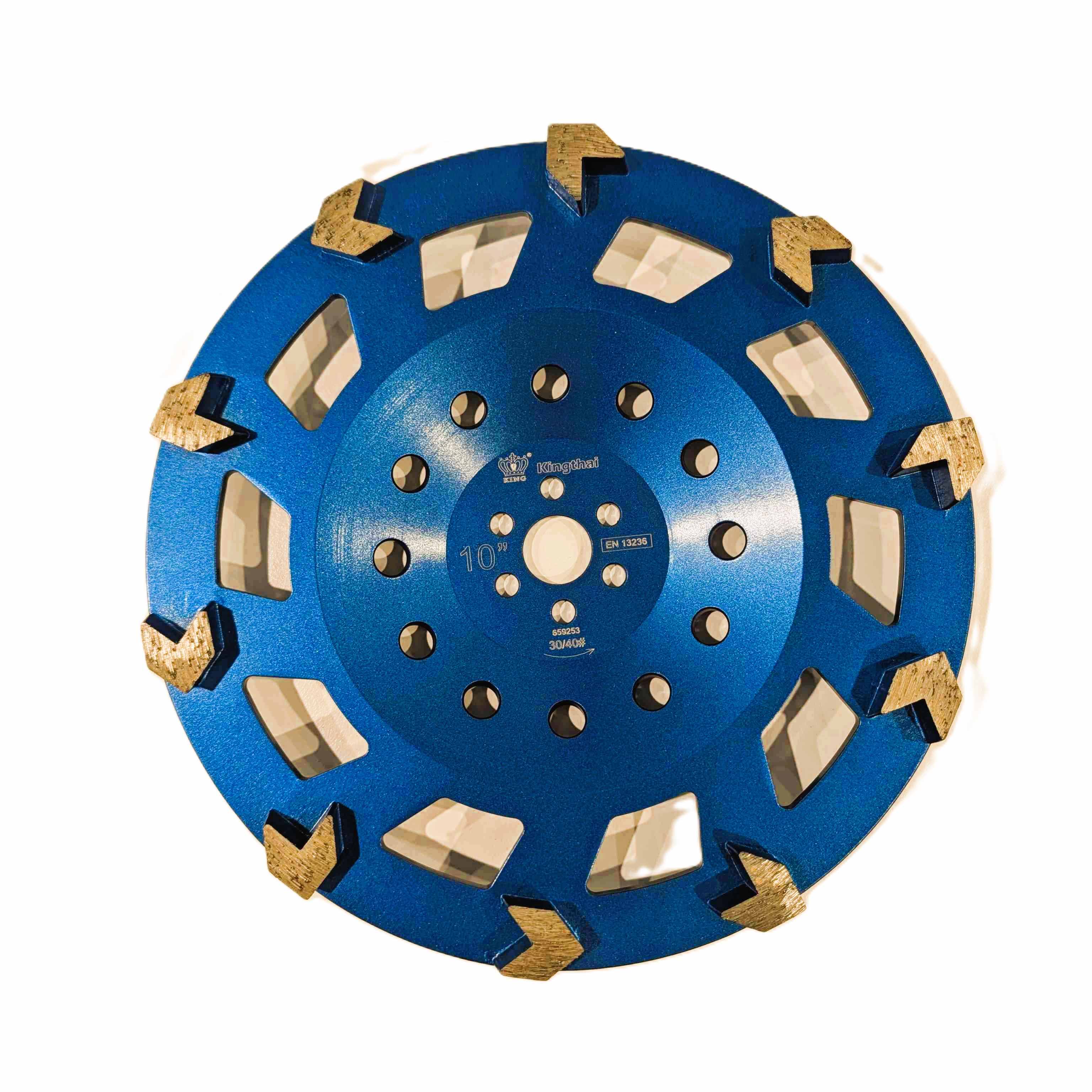 CUP WHEEL 10" ARROW BLUE 30#