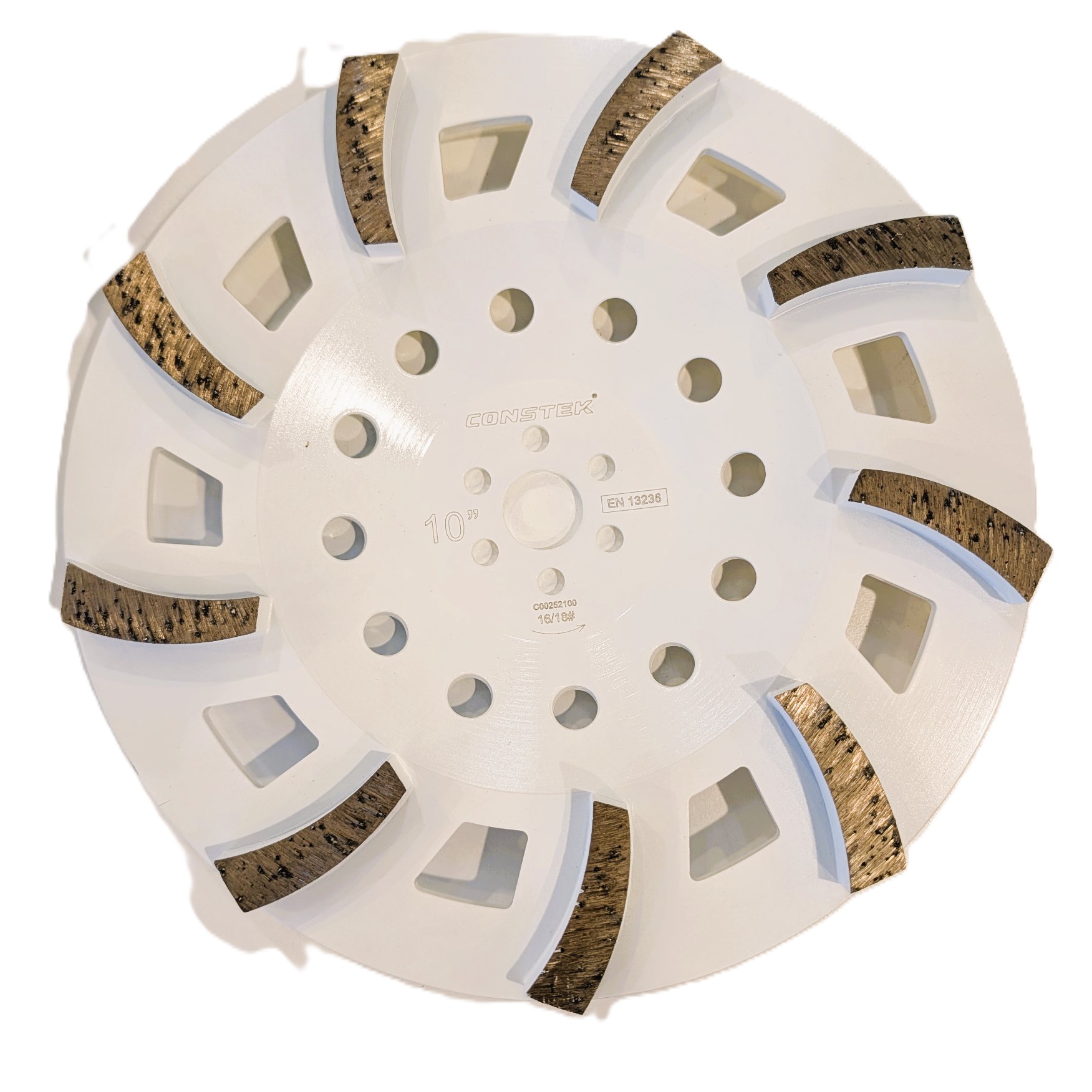 CUP WHEEL 10" AGGRESSIVE WHITE 16#