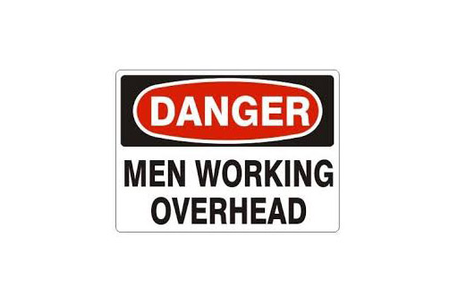 DANGER MEN WORKING ABOVE