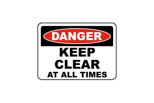KEEP THIS AREA CLEAR AT ALL TIMES