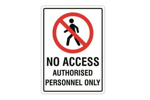 NO ACCESS AUTHORISED PERSONNEL ONLY
