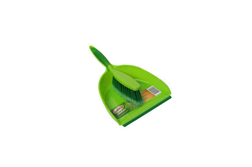 DUST PAN & BRUSH SET - PLASTIC