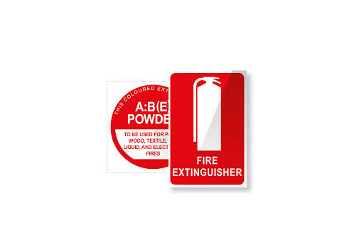 FIRE EXTINGUISHER CHEMICAL SIGN190x190mm