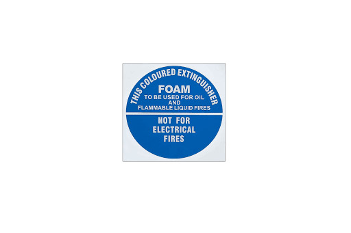 FIRE EXTINGUISHER FOAM SIGN 190x190mm